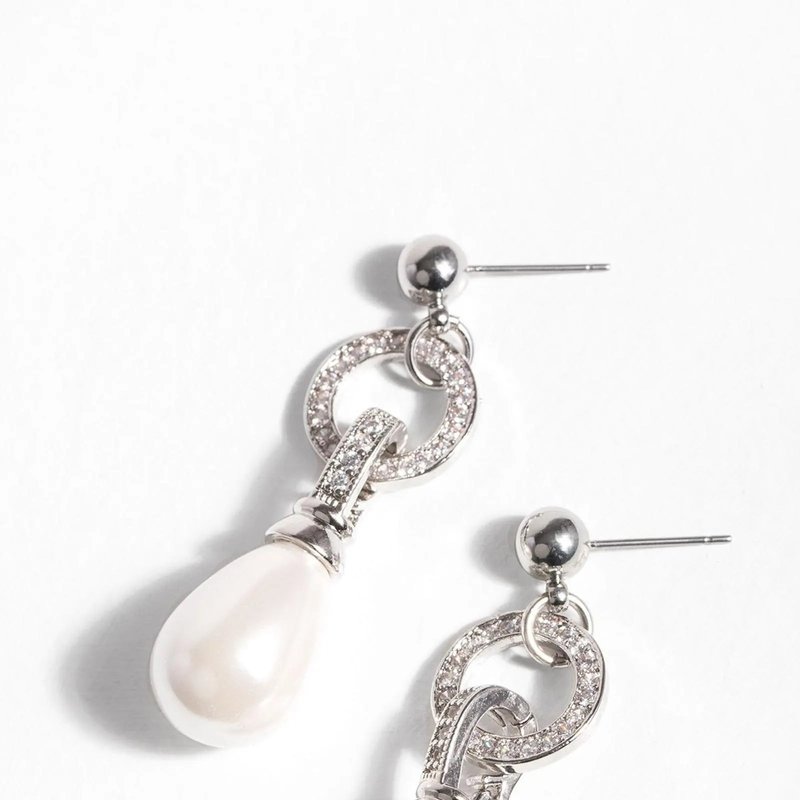 Saachi Style Paramount Pearl Earring In White