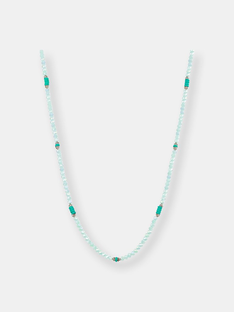 Under the Sea Beaded Necklace - Blue