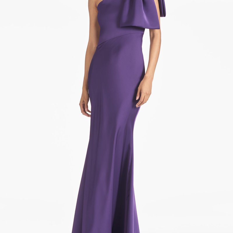 Shop Sachin & Babi Aubrey Gown In Purple