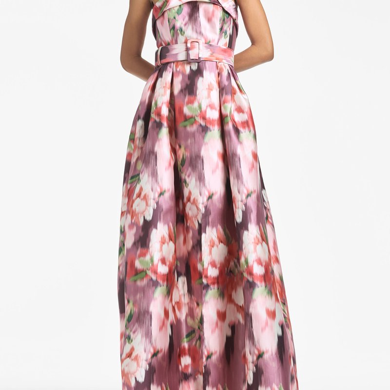 Sachin & Babi Abstract-print Brielle Gown In Multi