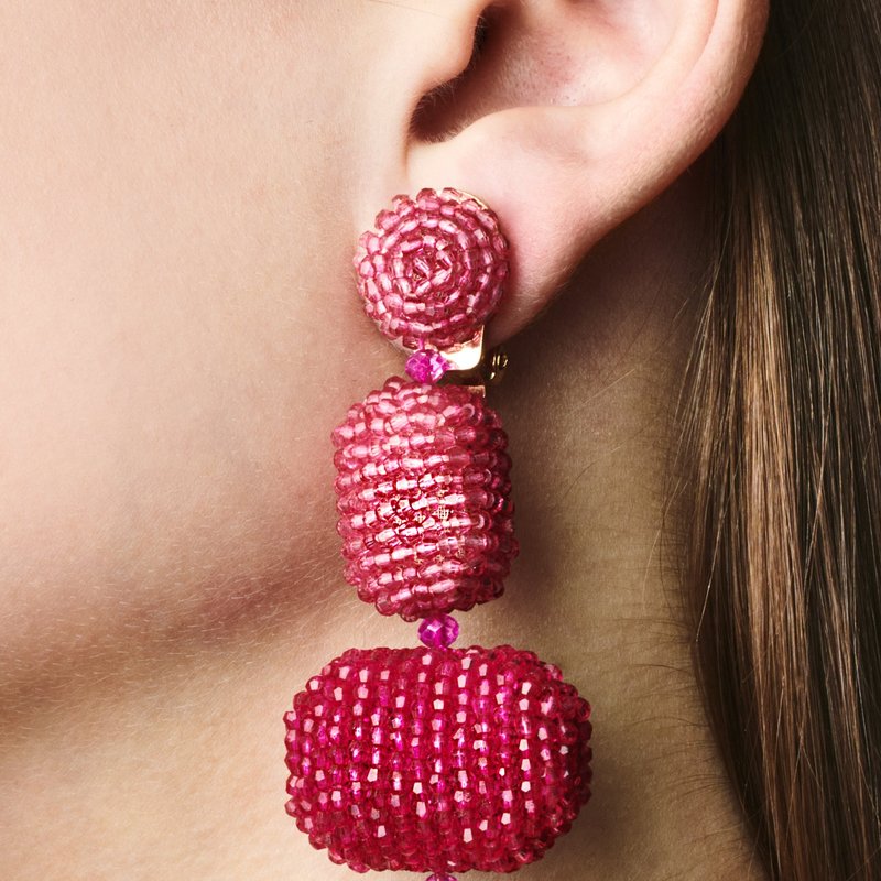 Sachin & Babi Josephine Beaded Earrings In Pink