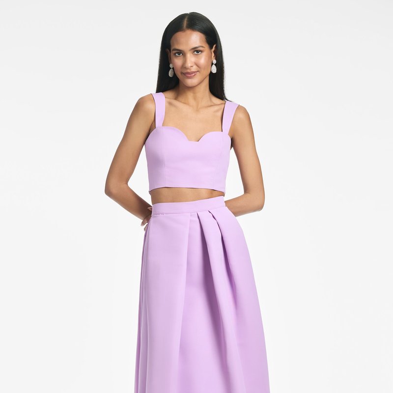 Sachin & Babi Leighton Pleated Skirt In Purple