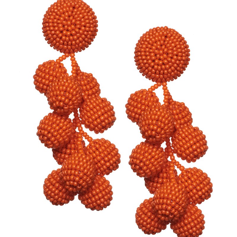 Sachin & Babi Coconuts Earrings In Orange