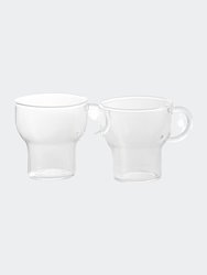 Glass Mug Small, 2-Pcs