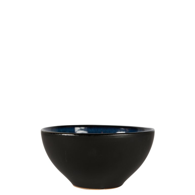 Guilia Cereal Bowl - Set Of 3 - Sea Blue/Matte Black