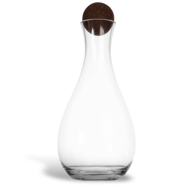 Sagaform Nature Red Wine Carafe With Cork Stopper In White