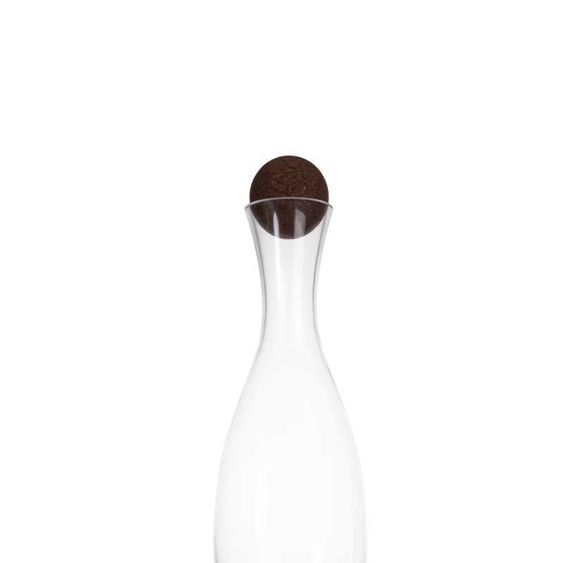 Sagaform Nature Wine/water Carafe With Cork Stopper In White