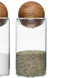 Sagaform by Widgeteer Nature Salt & Pepper Shakers - Transparent