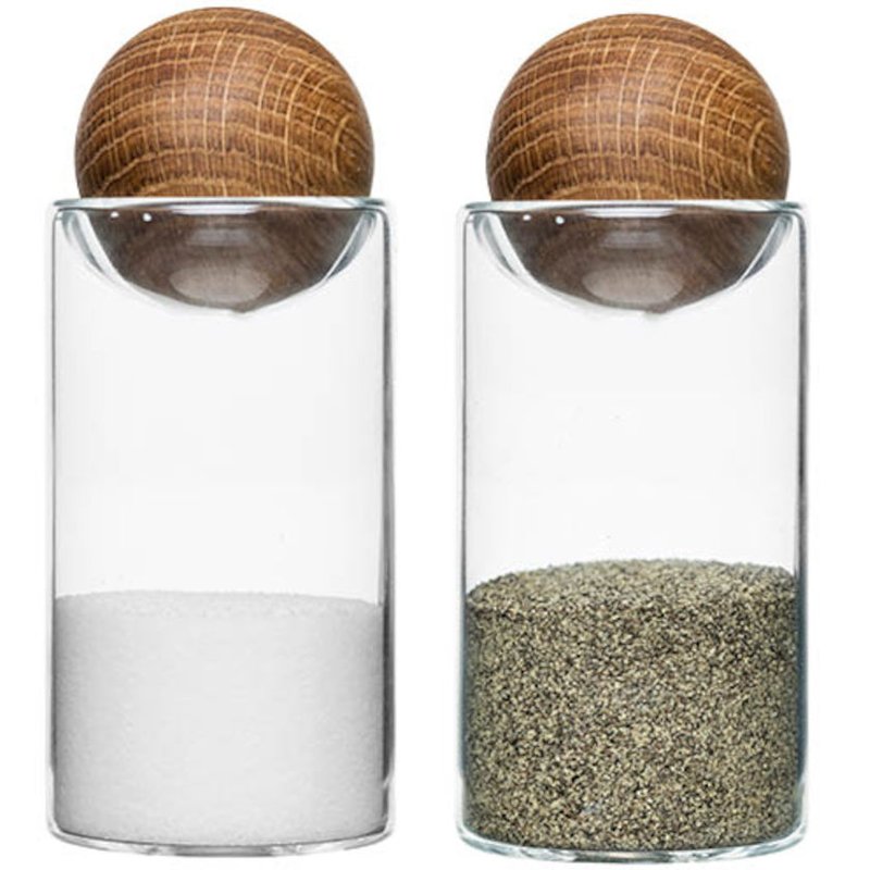 Sagaform By Widgeteer Nature Salt & Pepper Shakers In White