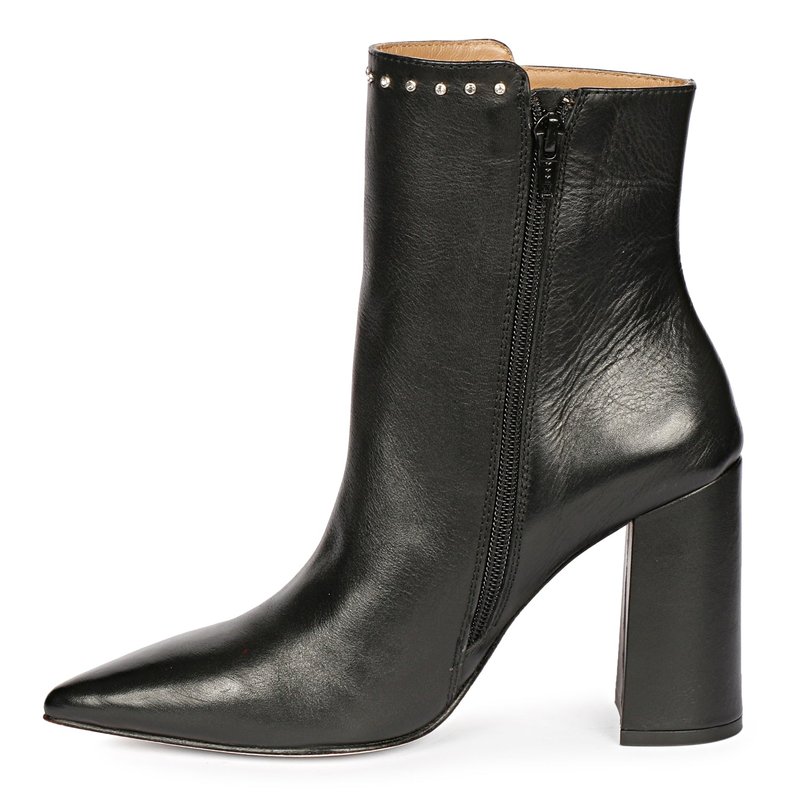 Shop Saint G Fia Black Leather Ankle Boots