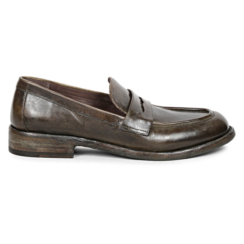 Shop Saint G Micola Brown Leather Penny Loafers