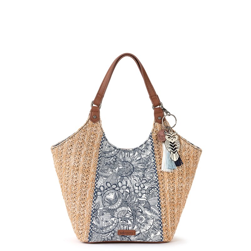 Sakroots Roma Small Shopper In Blue