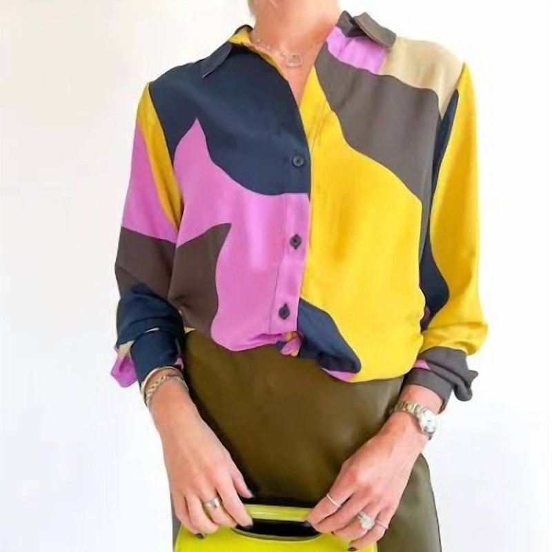 Shop Sanctuary Clothing Lover Tie Shirt In Yellow