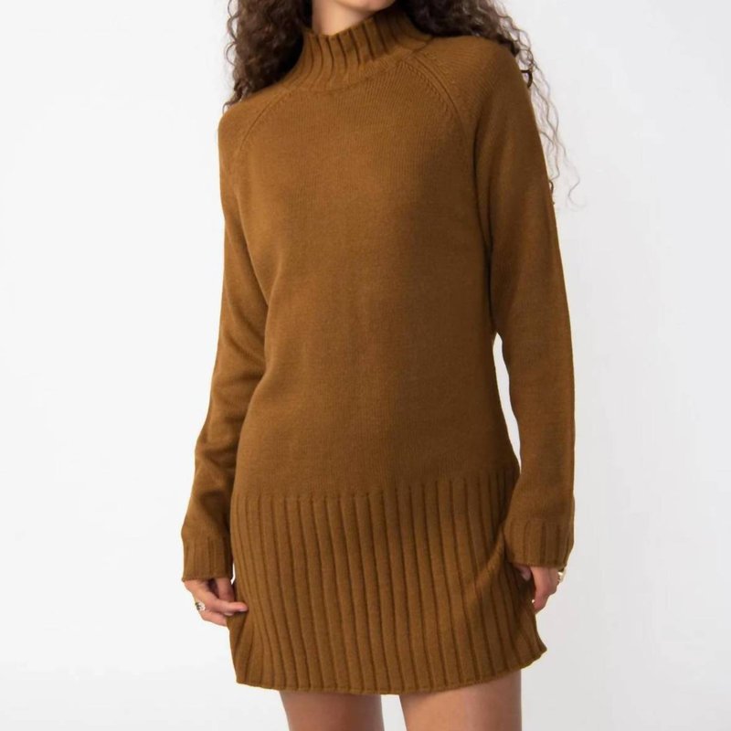 Sanctuary Clothing The Sweater Mini Dress In Brown