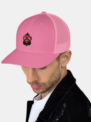 Shop S & B S&b Trucker Lucky Heart Cap In Pink