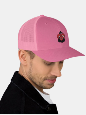Shop S & B S&b Trucker Lucky Heart Cap In Pink