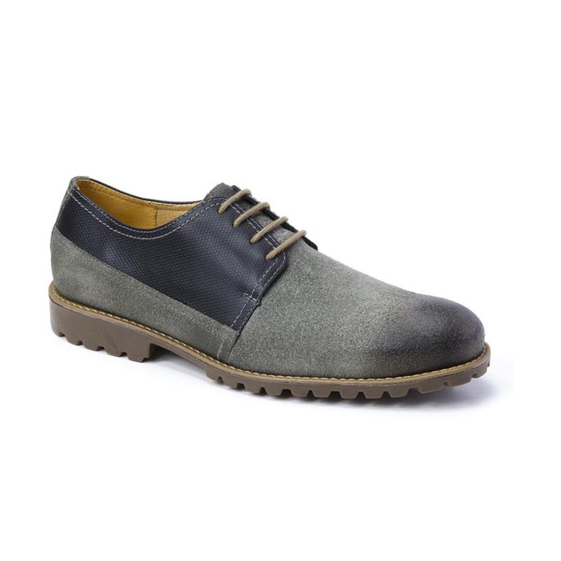 Sandro Moscoloni Alexis Derby Shoes 4 Eyelet Plain Toe In Grey