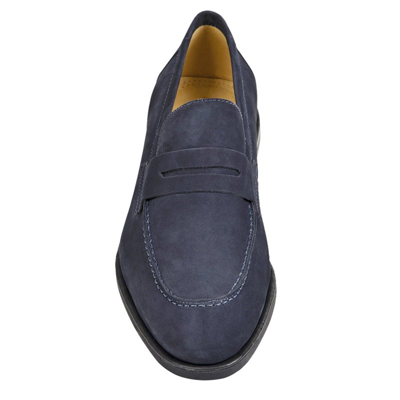 Shop Sandro Moscoloni Antoine Mocc Penny S.o. Nobuck Shoes In Blue
