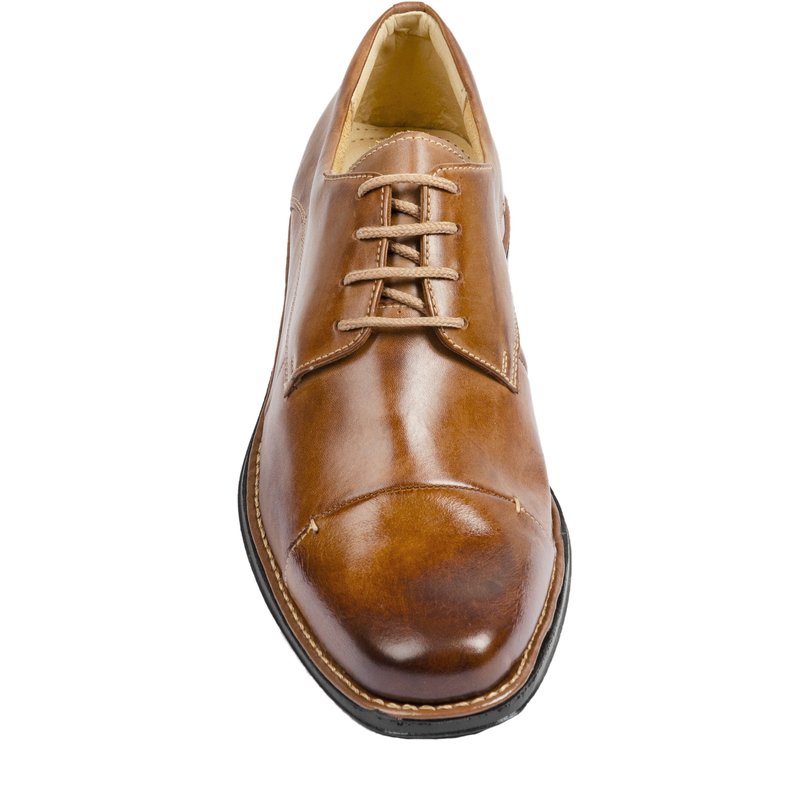 Shop Sandro Moscoloni Straight Tip Blucher Derby Maxwell In Brown