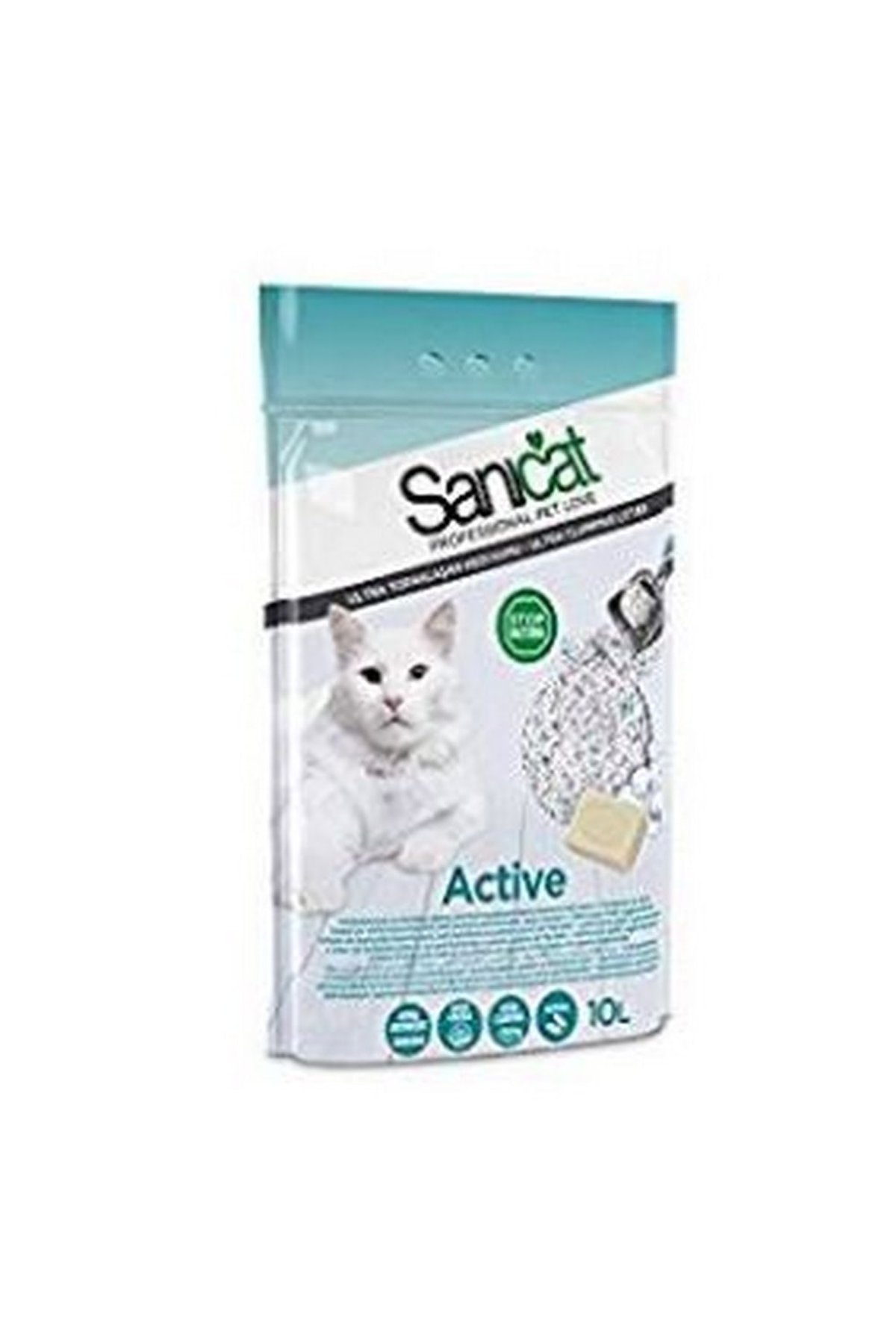 SANICAT ACTIVE CAT LITTER 10L 1X SCENTED MARSEILLE SOAP ~ CLUMPING ODOUR CONTROL 