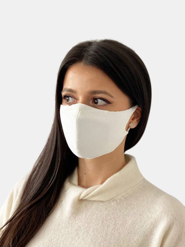 Antibacterial and Reusable Face Mask - Cream
