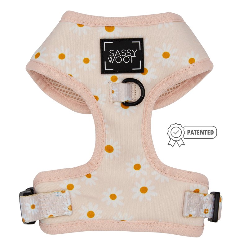 Sassy Woof Adjustable Harness In Pink