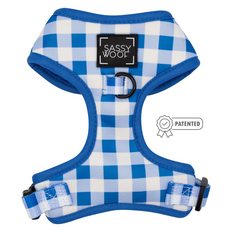 Sassy Woof Adjustable Harness In Blue
