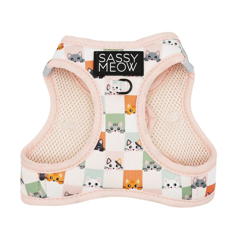 Sassy Woof Cat Step-in Harness In Pink