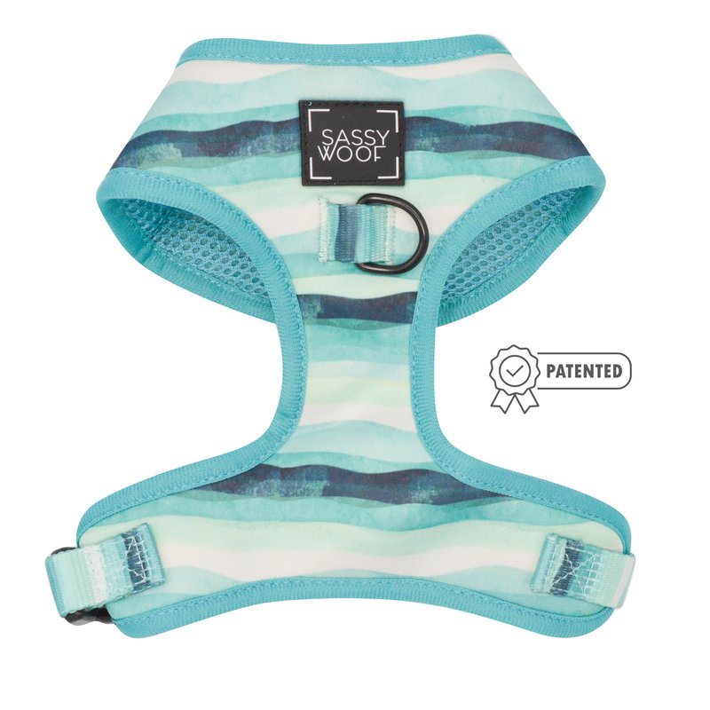 Sassy Woof Dog Adjustable Harness In Blue