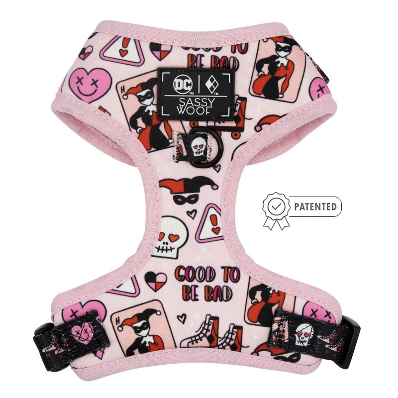 Sassy Woof Dog Adjustable Harness In Pink