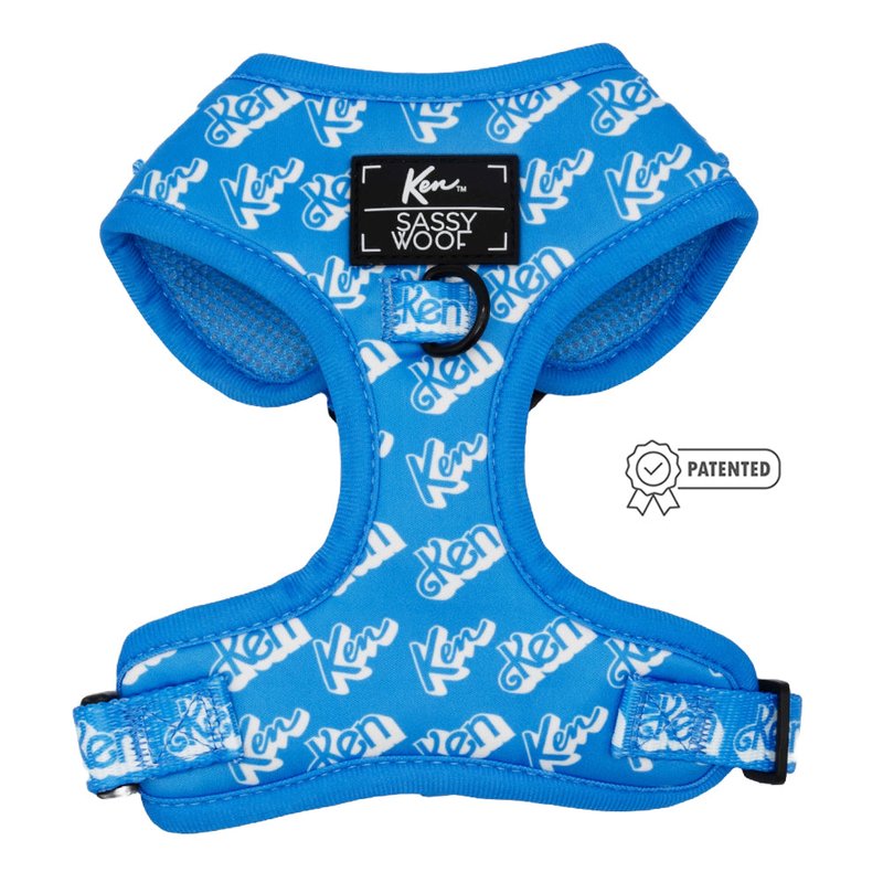 Shop Sassy Woof Dog Adjustable Harness In Blue