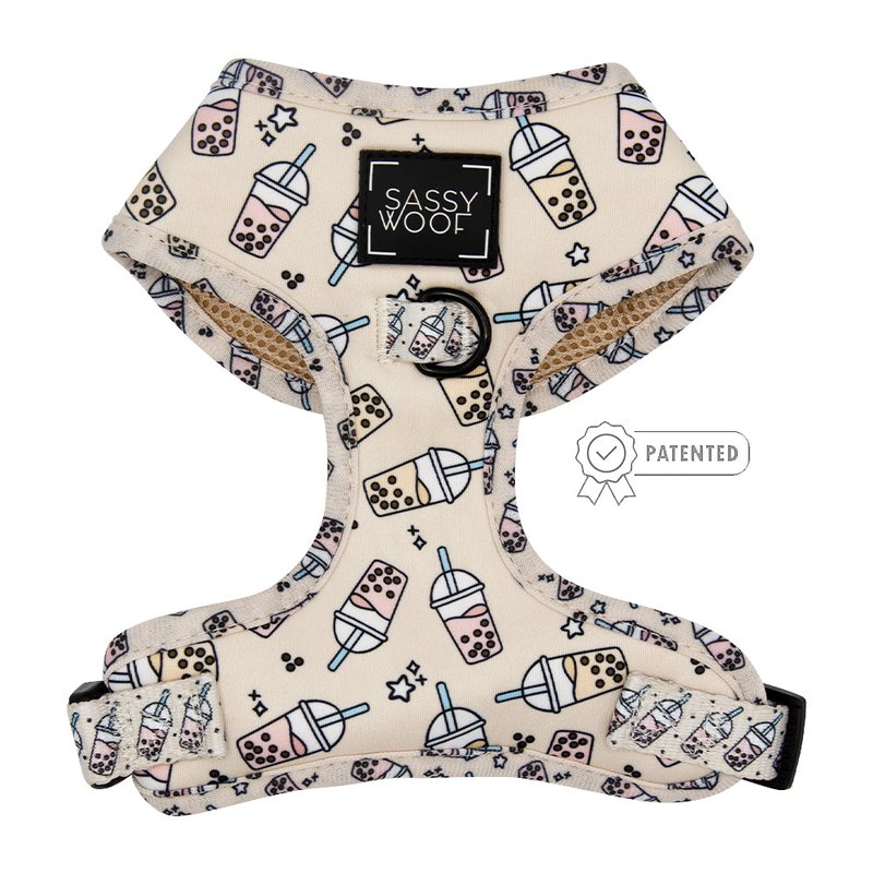 Sassy Woof Dog Adjustable Harness In Neutral