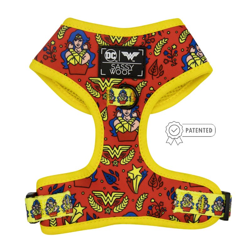 Sassy Woof Dog Adjustable Harness In Yellow