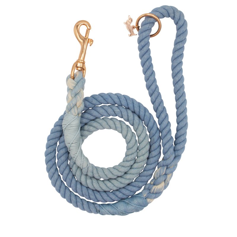 Sassy Woof Dog Rope Leash In Blue