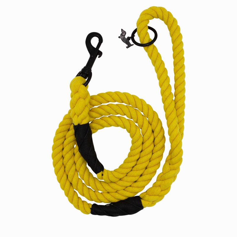 Sassy Woof Dog Rope Leash In Yellow