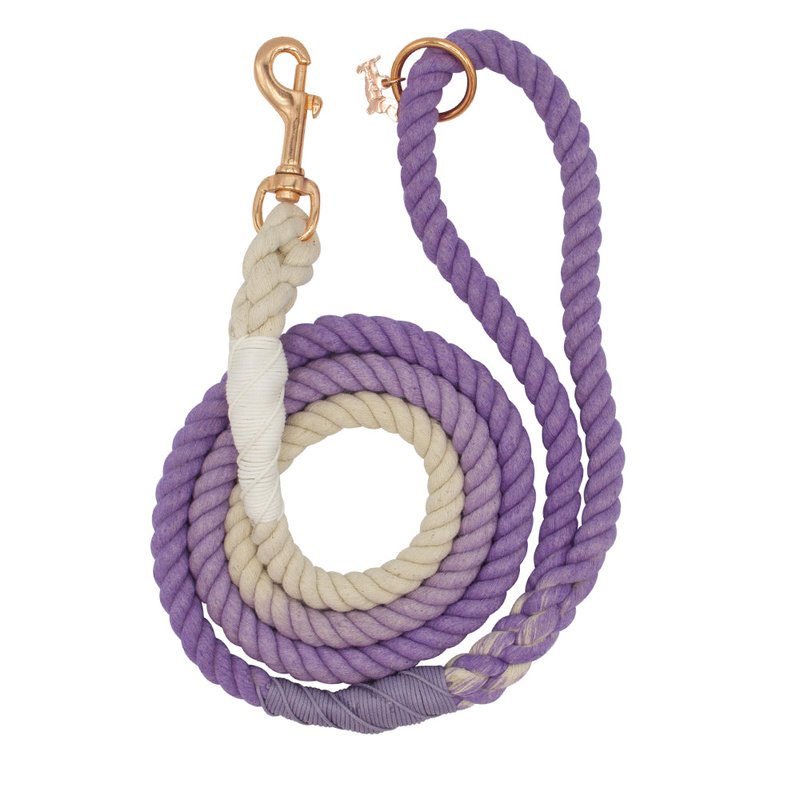 Sassy Woof Dog Rope Leash In Purple