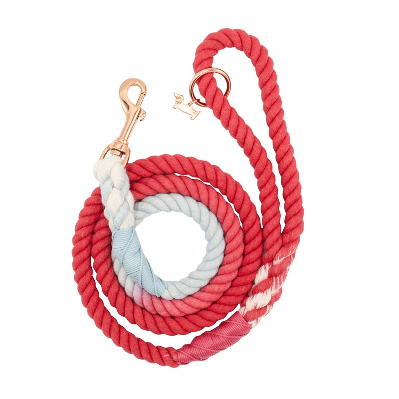 Sassy Woof Dog Rope Leash In Red