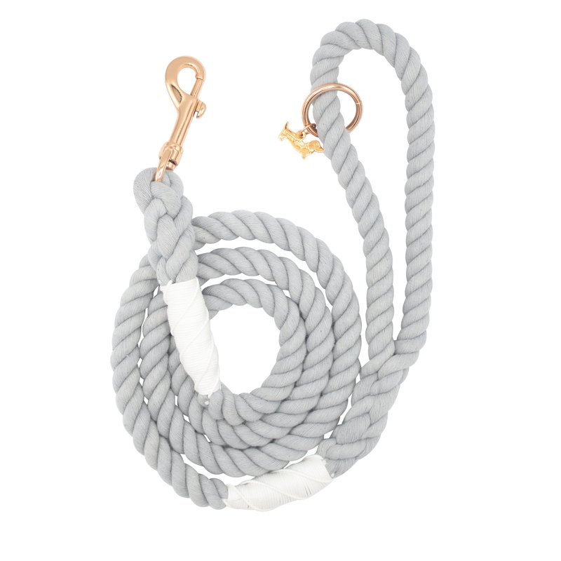 Sassy Woof Rope Leash In White