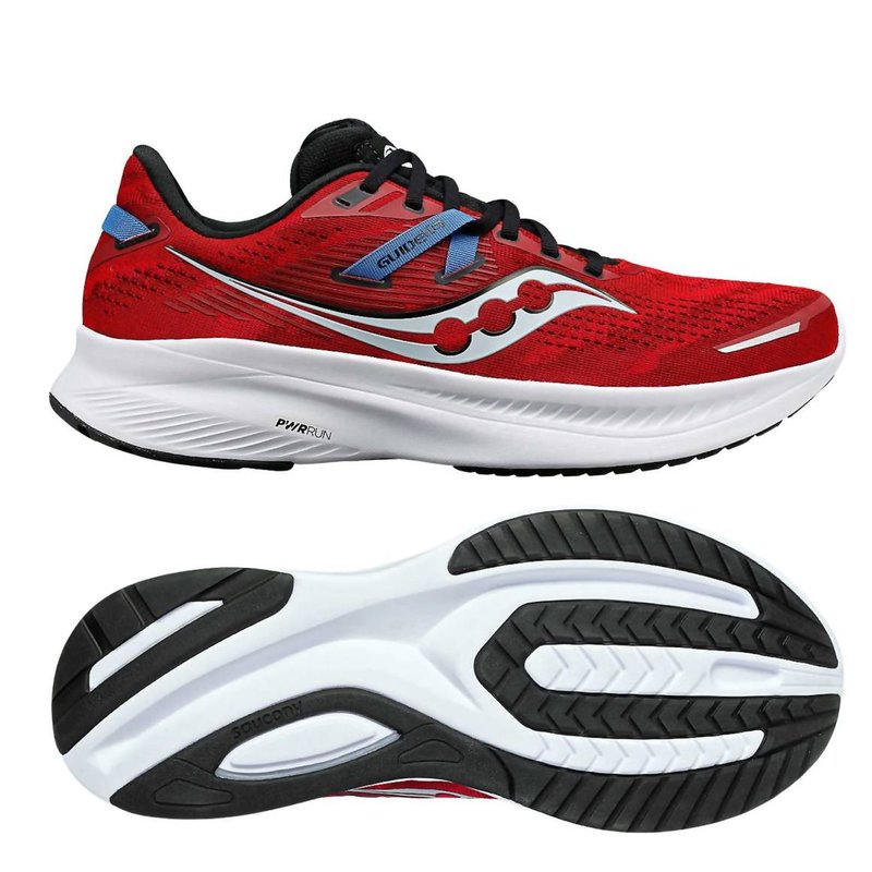 Shop Saucony Men's Guide 16 Running Shoes In Red