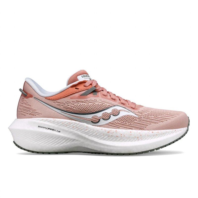Shop Saucony Women's Triumph 21 Running Shoes In Pink
