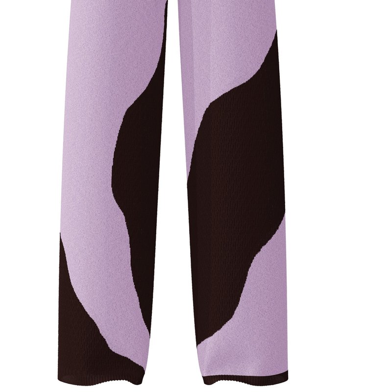 Save As Shae Colour Blocking Pants In Purple