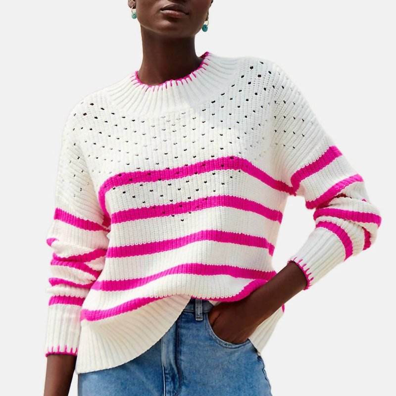 Saylor Beckie Sweater In White In Multi