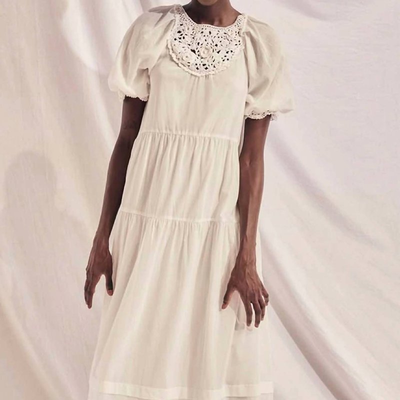 Shop Saylor Estrella Midi Dress In White