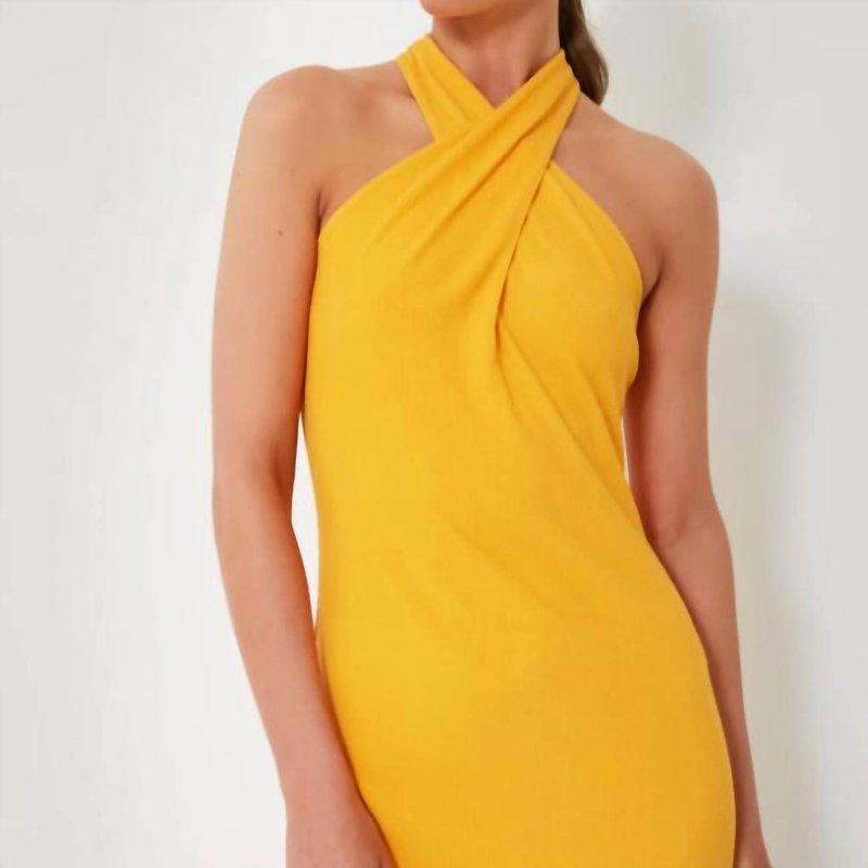 Shop Saylor Leyna Dress In Yellow