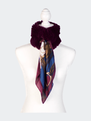 The Penney Scarf - Maroon/Blue