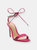 Islah Satin and Crystals Sandal - Hot Pink