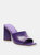 Lizah Leather Sandal - Purple Cherry