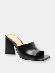 Lizah Leather Sandal - Black