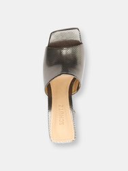 Lizah Metallic Leather Sandal