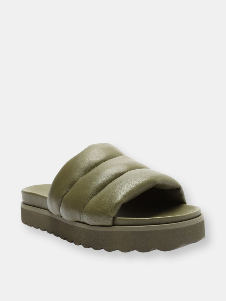 Maisha Leather Sandal - Aspen Green